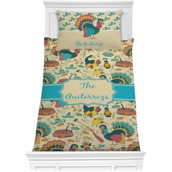 Old Fashioned Thanksgiving Comforter Set - Twin XL (Personalized)