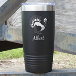 Old Fashioned Thanksgiving 20 oz Stainless Steel Tumbler - Black - Double Sided (Personalized)