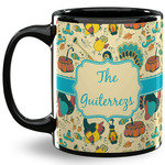 Old Fashioned Thanksgiving 11 Oz Coffee Mug - Black (Personalized)