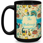 Old Fashioned Thanksgiving 15 Oz Coffee Mug - Black (Personalized)