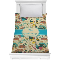 Old Fashioned Thanksgiving Comforter - Twin XL (Personalized)