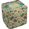 Old Fashioned Thanksgiving Cube Poof Ottoman (Top)