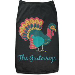Old Fashioned Thanksgiving Black Pet Shirt - M (Personalized)