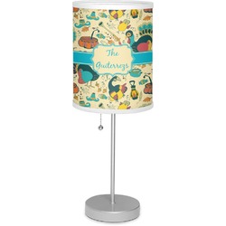 Old Fashioned Thanksgiving 7" Drum Lamp with Shade Linen (Personalized)
