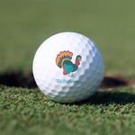 Old Fashioned Thanksgiving Golf Balls - Non-Branded - Set of 3 (Personalized)