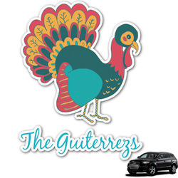 Old Fashioned Thanksgiving Graphic Car Decal (Personalized)