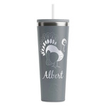 Old Fashioned Thanksgiving RTIC Everyday Tumbler with Straw - 28oz - Grey - Single-Sided (Personalized)