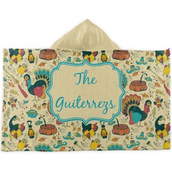 Old Fashioned Thanksgiving Kids Hooded Towel (Personalized)