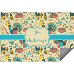Old Fashioned Thanksgiving Indoor / Outdoor Rug - 8'x10' (Personalized)
