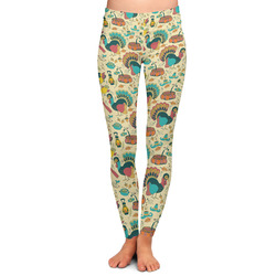 Old Fashioned Thanksgiving Ladies Leggings - Extra Large