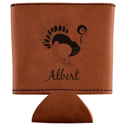 Old Fashioned Thanksgiving Leatherette Can Sleeve (Personalized)