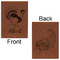 Old Fashioned Thanksgiving Leatherette Sketchbooks - Large - Double Sided - Front & Back View