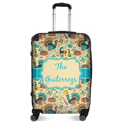 Old Fashioned Thanksgiving Suitcase - 24" Medium - Checked (Personalized)