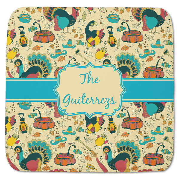 Custom Old Fashioned Thanksgiving Memory Foam Bath Mat - 48"x48" (Personalized)