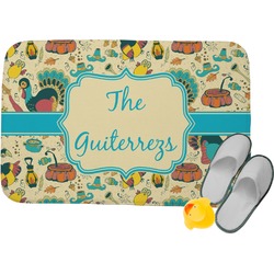 Old Fashioned Thanksgiving Memory Foam Bath Mat (Personalized)