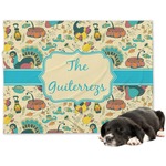 Old Fashioned Thanksgiving Dog Blanket - Large (Personalized)