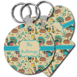 Old Fashioned Thanksgiving Plastic Keychain (Personalized)
