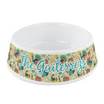 Old Fashioned Thanksgiving Plastic Dog Bowl - Small (Personalized)