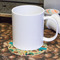 Old Fashioned Thanksgiving Round Paper Coaster - With Mug