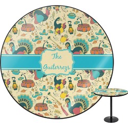 Old Fashioned Thanksgiving Round Table - 30" (Personalized)