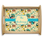 Old Fashioned Thanksgiving Natural Wooden Tray - Large (Personalized)