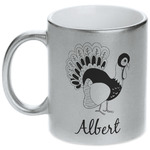 Old Fashioned Thanksgiving Metallic Silver Mug (Personalized)