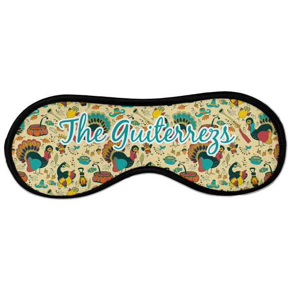 Custom Old Fashioned Thanksgiving Sleeping Eye Masks - Large (Personalized)