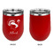 Old Fashioned Thanksgiving Stainless Wine Tumblers - Red - Single Sided - Approval