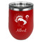 Old Fashioned Thanksgiving Stainless Wine Tumblers - Red - Single Sided - Front