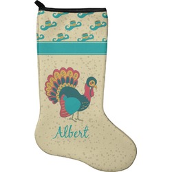 Old Fashioned Thanksgiving Holiday Stocking - Single-Sided - Neoprene (Personalized)