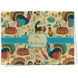 Old Fashioned Thanksgiving Kitchen Towel - Waffle Weave - Full Color Print (Personalized)