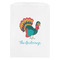 Old Fashioned Thanksgiving White Treat Bag - Front View