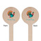 Old Fashioned Thanksgiving Wooden 6" Stir Stick - Round - Double Sided - Front & Back