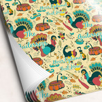 Old Fashioned Thanksgiving Wrapping Paper Sheets - Single-Sided - 20" x 28" (Personalized)