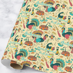 Old Fashioned Thanksgiving Wrapping Paper Roll - Large (Personalized)