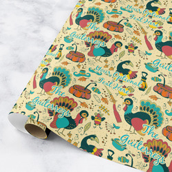 Old Fashioned Thanksgiving Wrapping Paper Roll - Small (Personalized)
