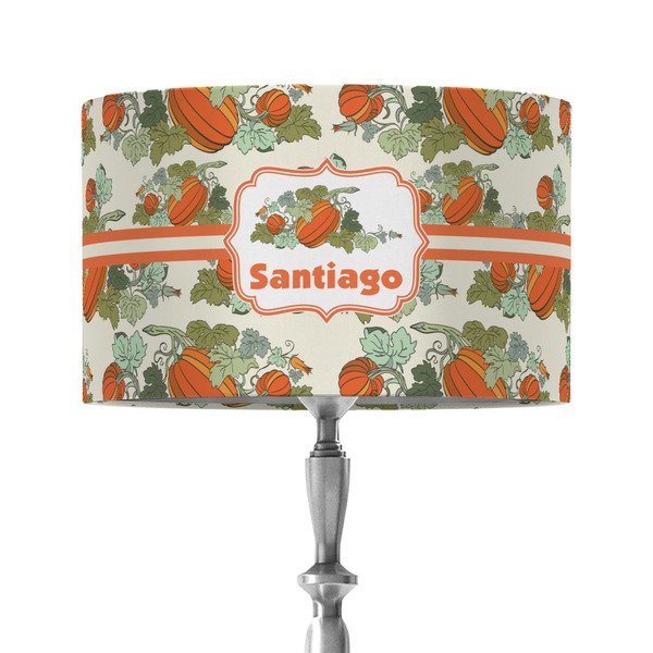 Custom Pumpkins 12" Drum Lamp Shade - Fabric (Personalized)