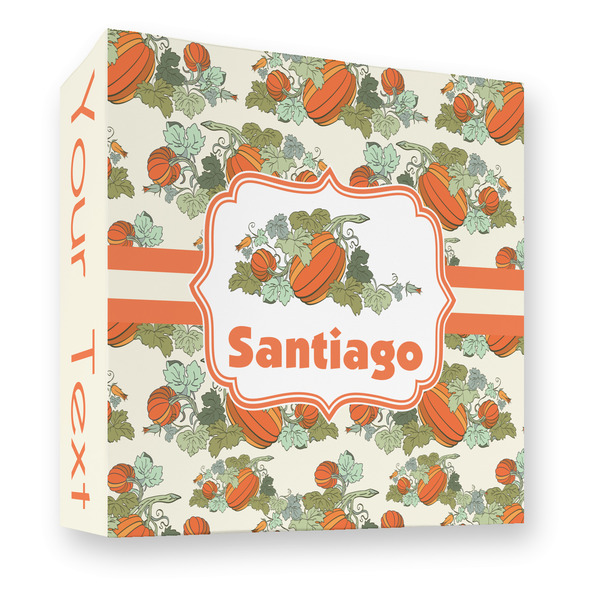 Custom Pumpkins 3 Ring Binder - Full Wrap - 3" (Personalized)