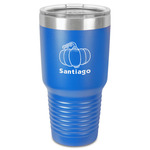 Pumpkins 30 oz Stainless Steel Tumbler - Royal Blue - Single-Sided (Personalized)