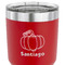 Pumpkins 30 oz Stainless Steel Ringneck Tumbler - Red - CLOSE UP