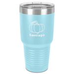 Pumpkins 30 oz Stainless Steel Tumbler - Teal - Single-Sided (Personalized)