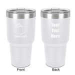 Pumpkins 30 oz Stainless Steel Tumbler - White - Double-Sided (Personalized)