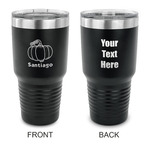 Pumpkins 30 oz Stainless Steel Tumbler - Black - Double Sided (Personalized)