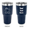 Pumpkins 30 oz Stainless Steel Ringneck Tumblers - Navy - Double Sided - APPROVAL