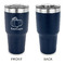 Pumpkins 30 oz Stainless Steel Ringneck Tumblers - Navy - Single Sided - APPROVAL