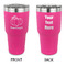 Pumpkins 30 oz Stainless Steel Ringneck Tumblers - Pink - Double Sided - APPROVAL