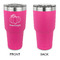 Pumpkins 30 oz Stainless Steel Ringneck Tumblers - Pink - Single Sided - APPROVAL