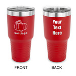 Pumpkins 30 oz Stainless Steel Tumbler - Red - Double Sided (Personalized)