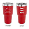 Pumpkins 30 oz Stainless Steel Ringneck Tumblers - Red - Double Sided - APPROVAL