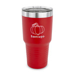 Pumpkins 30 oz Stainless Steel Tumbler - Red - Single Sided (Personalized)